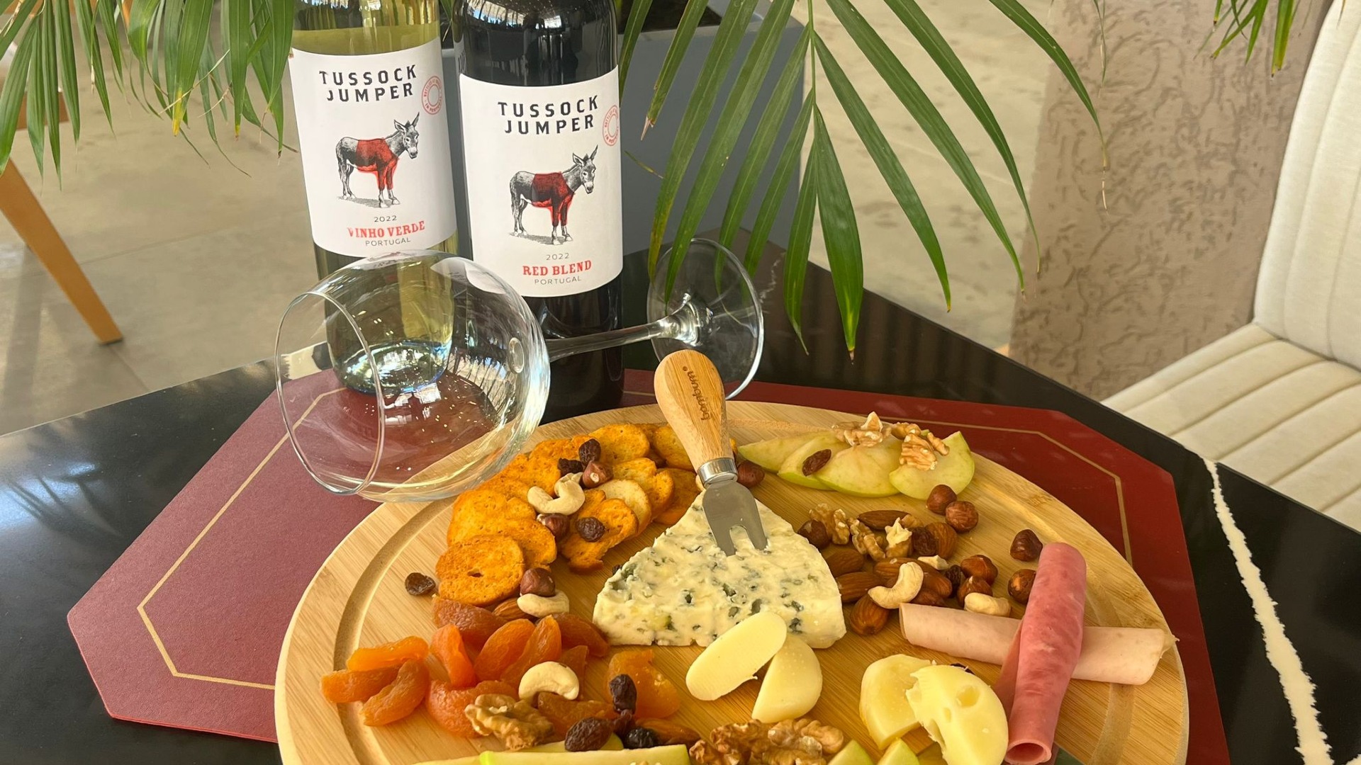 ŞARAP & PEYNİR TABAĞI - RED / WHITE görseli