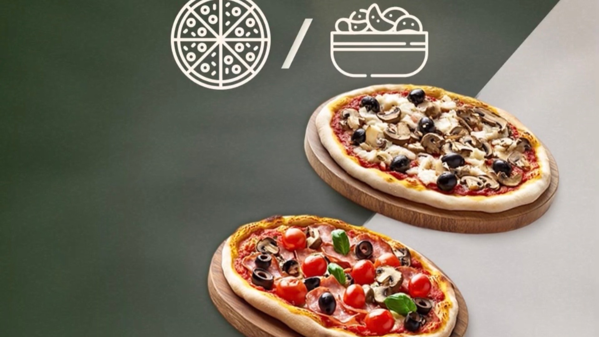 3 pizza + 1 pizza veya atıştırmalık tabağı