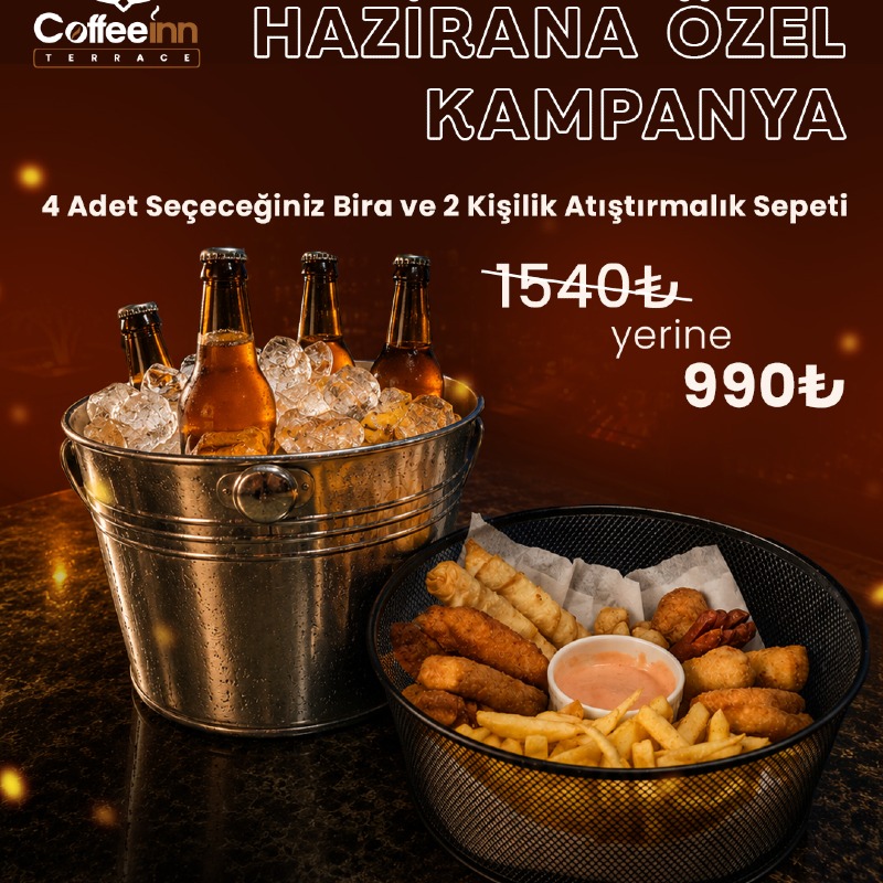 4 BİRA + ATIŞTIRMALIK SEPETİ